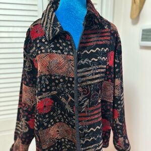 Vintage Patterned double sided coat